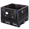 Orbis BulkPak Folding Bulk Shipping Container, 48 x 45 x 25, 1800 lb Capacity, Black HDMP4845-25-22 BLACK